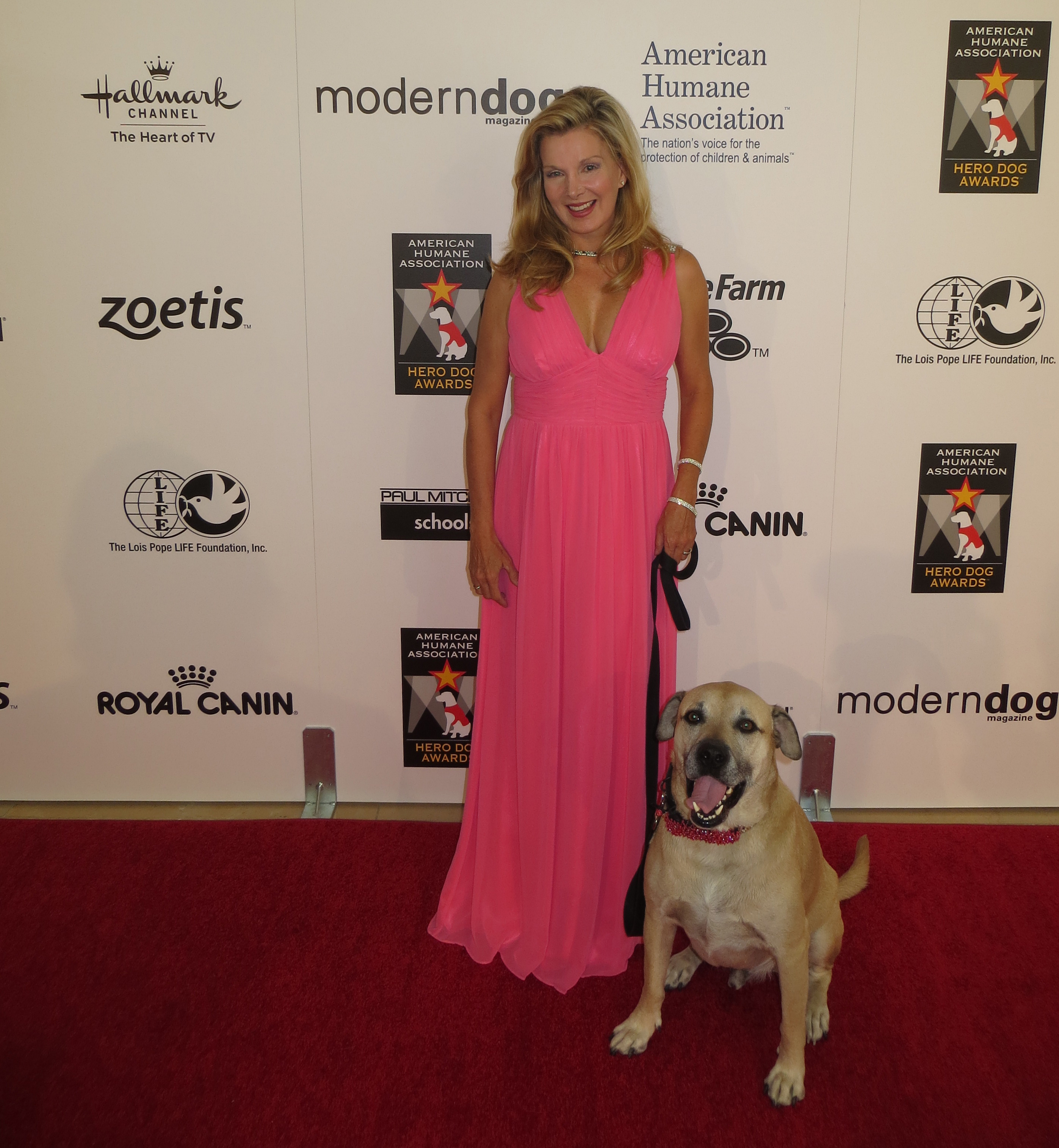 Celebrity Presenter for Hallmark Channel, American Humane Association Hero Dog Awards with Super Smiley, National Spokes-Dog for the Hero Dog Awards