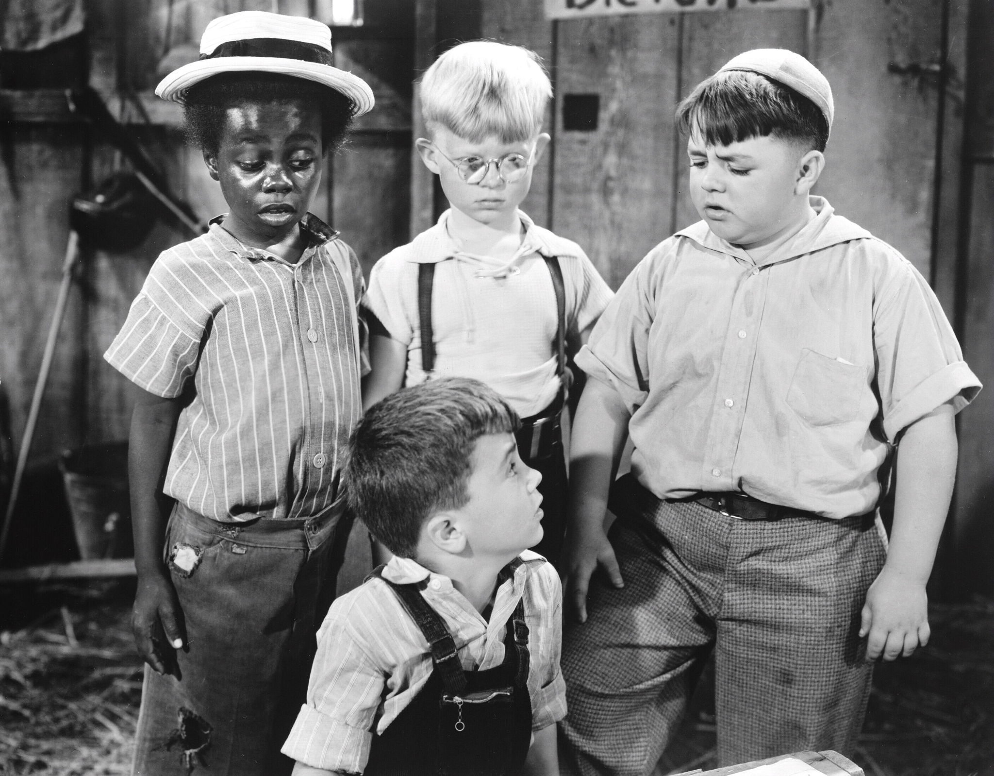 Robert Blake, Billy 'Froggy' Laughlin, George 'Spanky' McFarland and Billie 'Buckwheat' Thomas