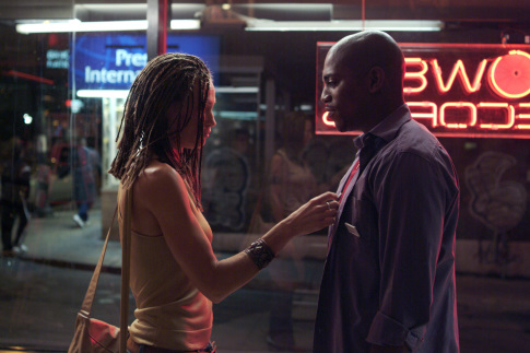 Still of Mekhi Phifer and Jolene Blalock in Slow Burn (2005)