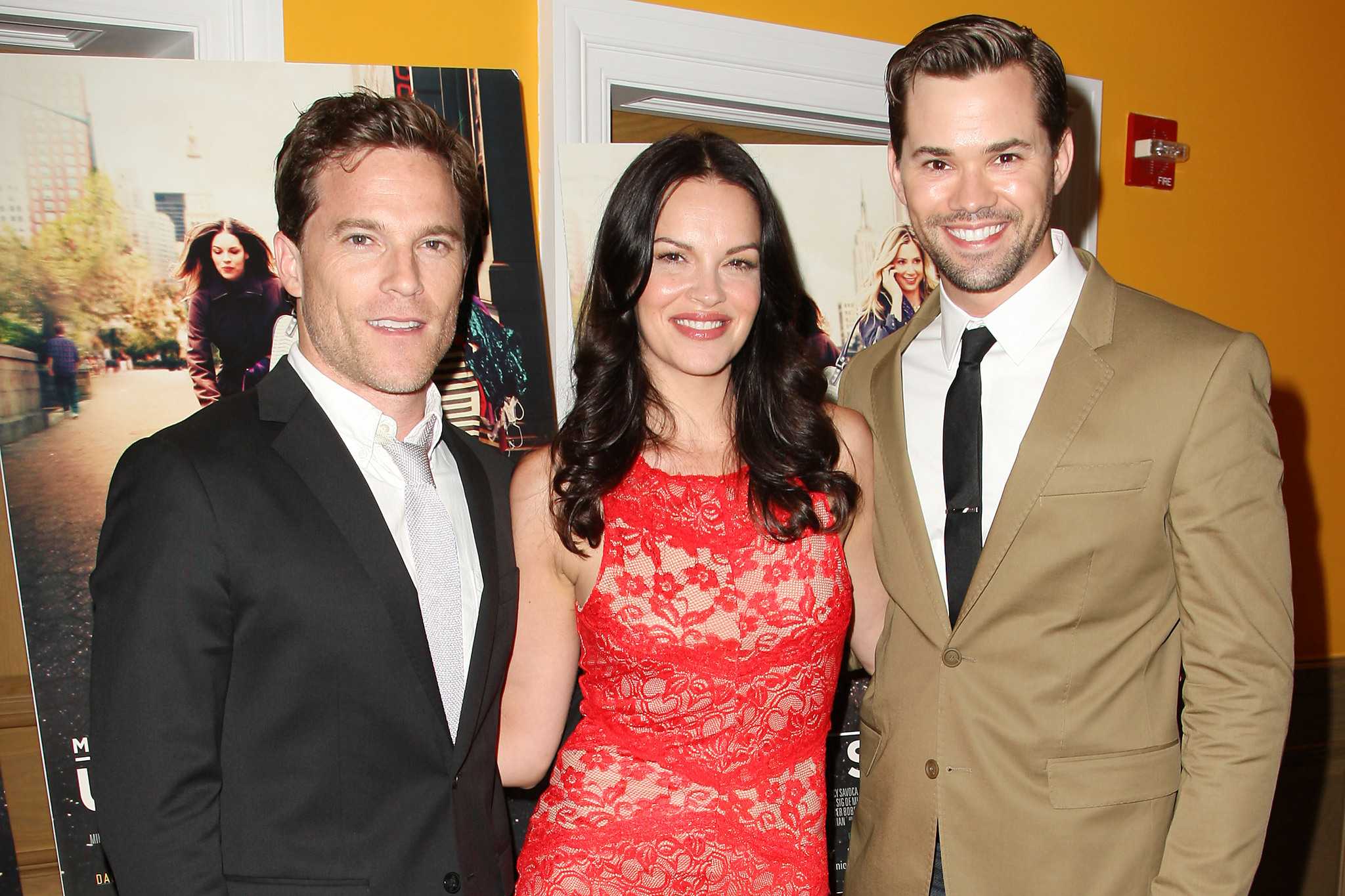 Tammy Blanchard, Mike Doyle and Andrew Rannells at event of Union Square (2011)