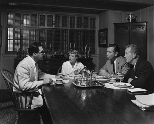 William Peter Blatty with June Allyson, Dick Powell and Regis Toomey