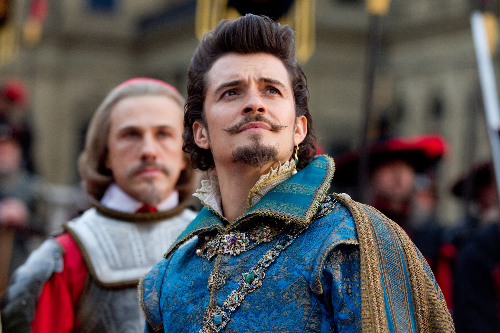 Still of Orlando Bloom and Christoph Waltz in Trys muskietininkai 3D (2011)