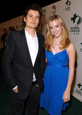 Orlando Bloom and Andrea Bowen