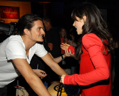 Orlando Bloom and Zooey Deschanel