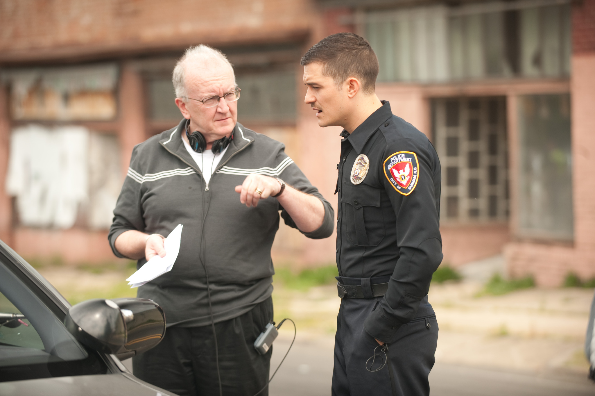 Still of Orlando Bloom and John Doyle in Main Street (2010)