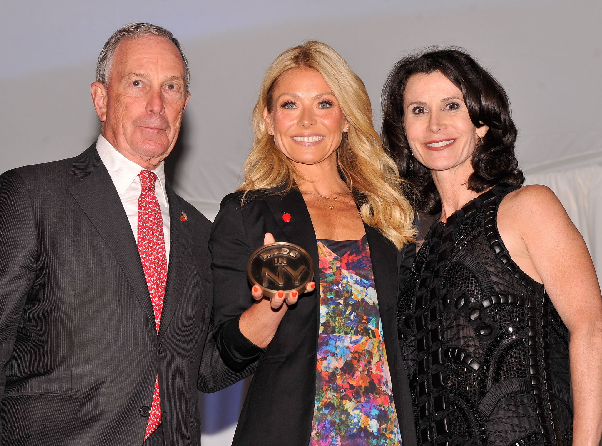 Michael Bloomberg, Kelly Ripa and Katherine Oliver