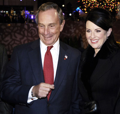 Megan Mullally and Michael Bloomberg