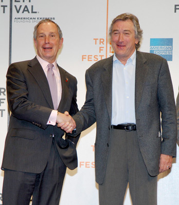 Robert De Niro and Michael Bloomberg