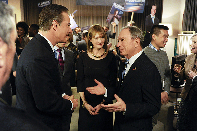 Still of Michael Bloomberg and Chris Noth in The Good Wife (2009)