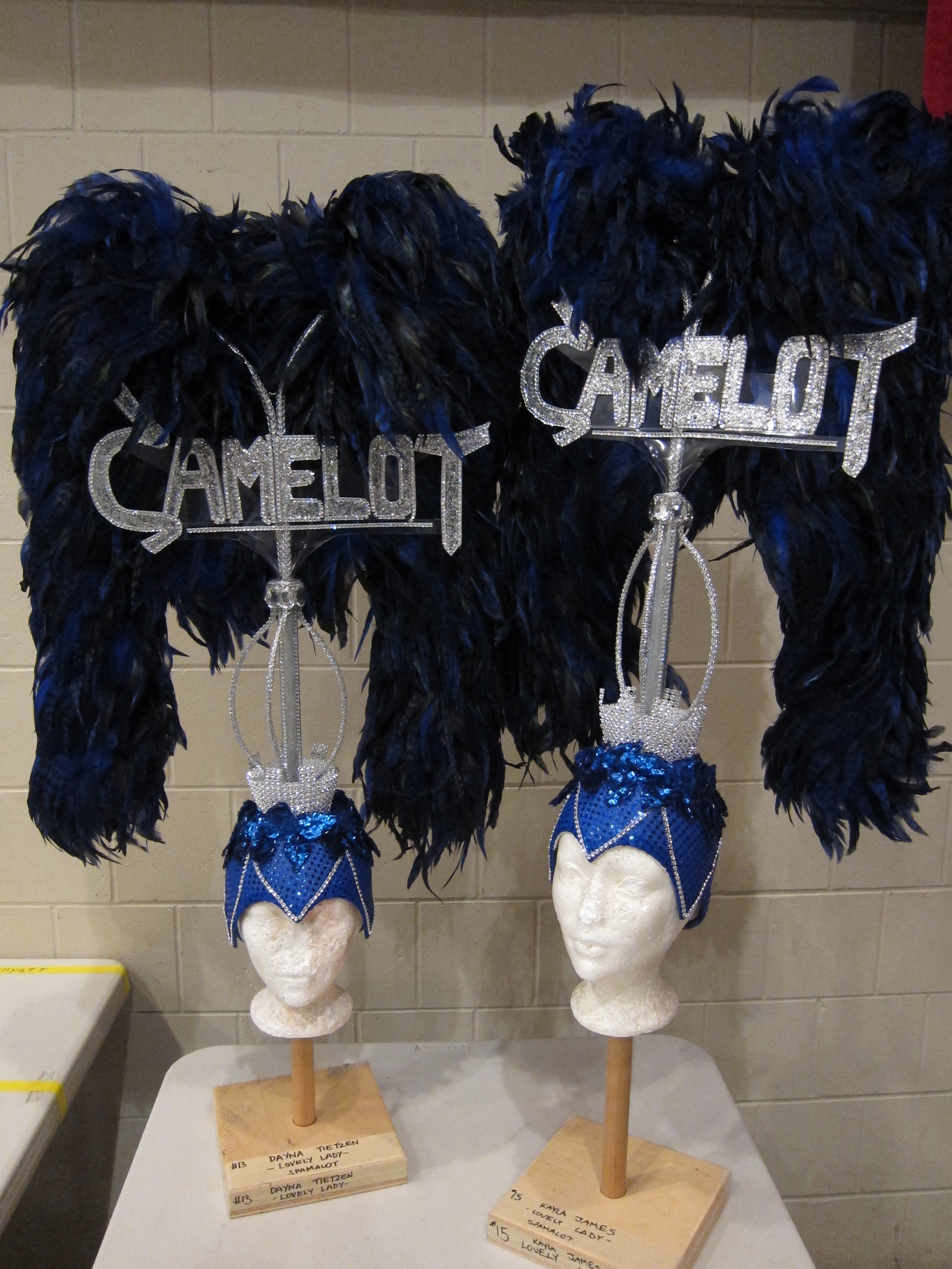 I am a Theatrical Milliner aswell.These are 3ft tall headdresses for Spamalot, Citadel Theatre, Edmonton,Canada