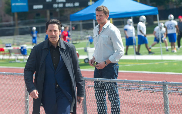 Still of Marc Blucas and Scott Cohen in Necessary Roughness (2011)