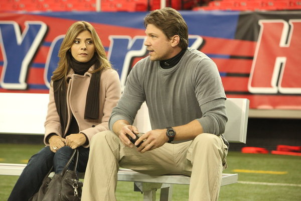 Still of Marc Blucas and Callie Thorne in Necessary Roughness (2011)