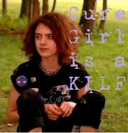 Cure Girl bumper sticker for Facebook app.