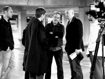On the set of 'SCENE' with Andy Willis, Stephanie Argy, Hamish Menzies, Alec Boehm, Marc Twynholm.