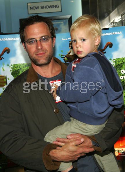 Robert Bogue and son Zebulon at a special screening of 'Over the Hedge'