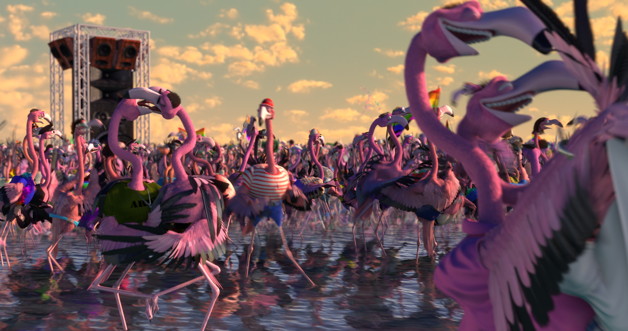 Flamingo Pride - Animation Short by Thomer Eshed