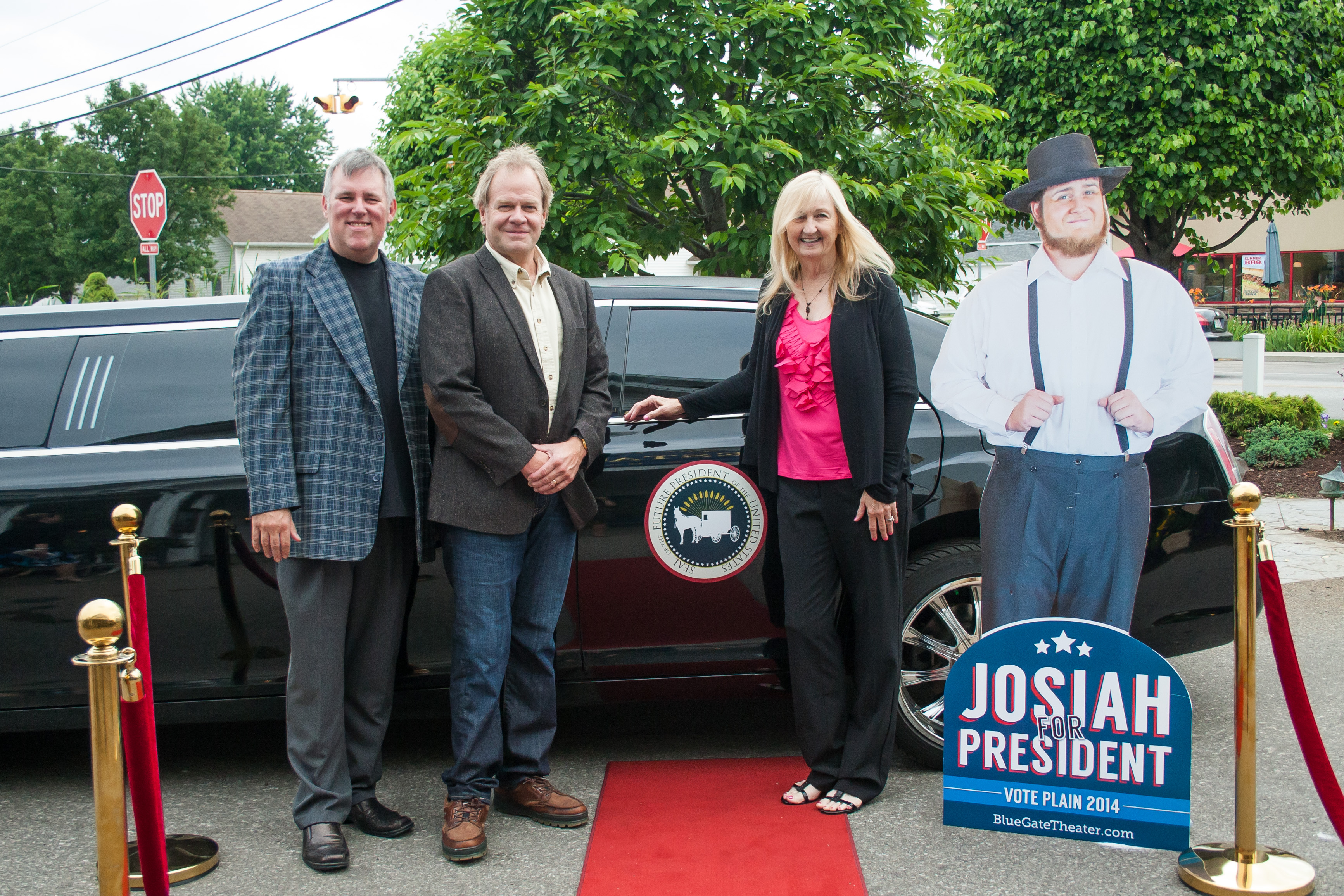 Premiere for Josiah for President, the Musical. Martha with Dan Posthuma (Producer) and Wally Nason (Director/Composer)