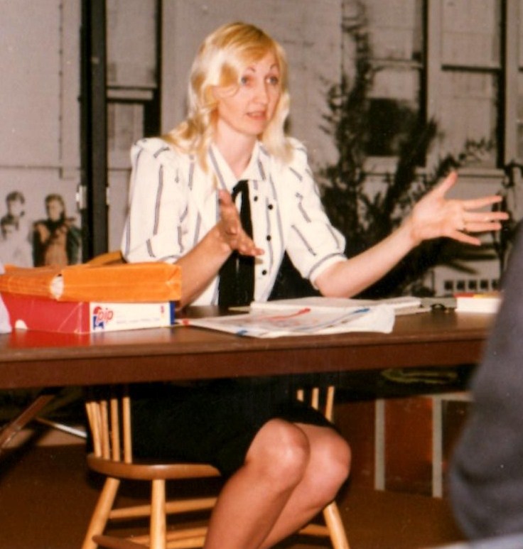 Martha teaching writing at a writer's conference