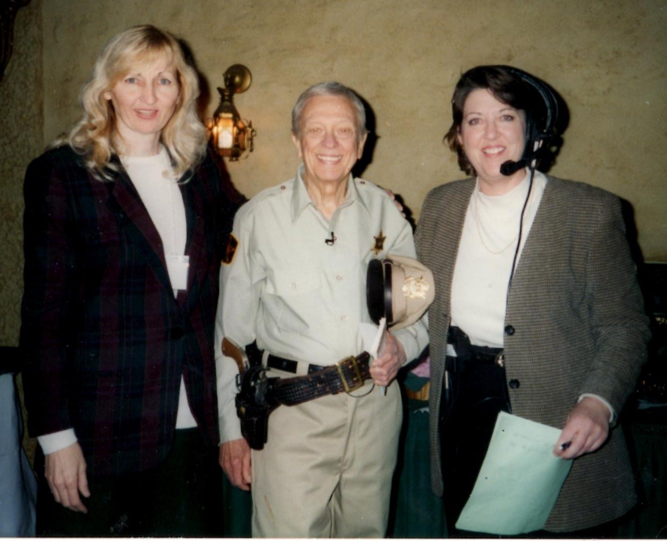 On set with Don Knotts