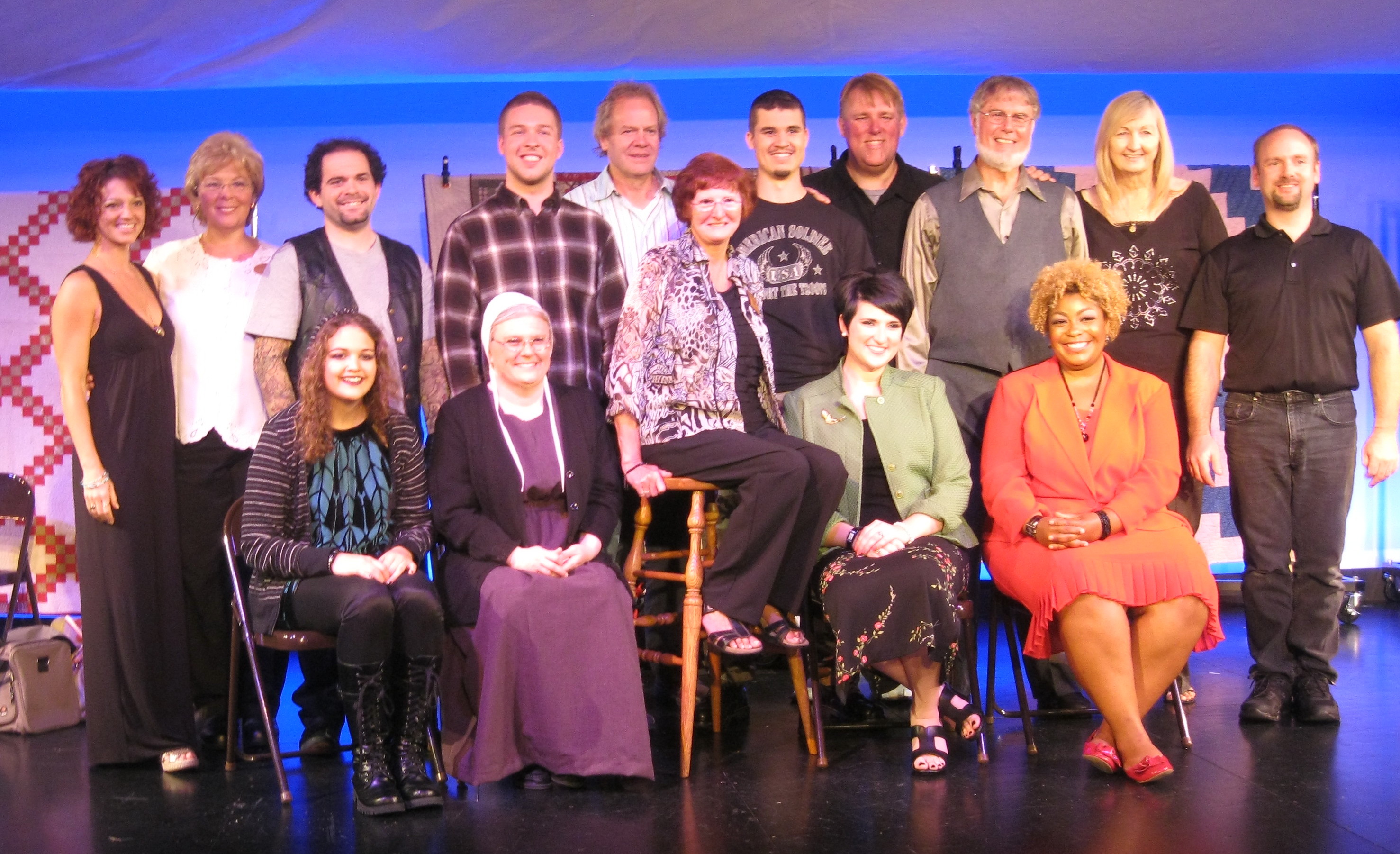 Cast and Team of Half-Stitched, the Musical, at premiere, 2012