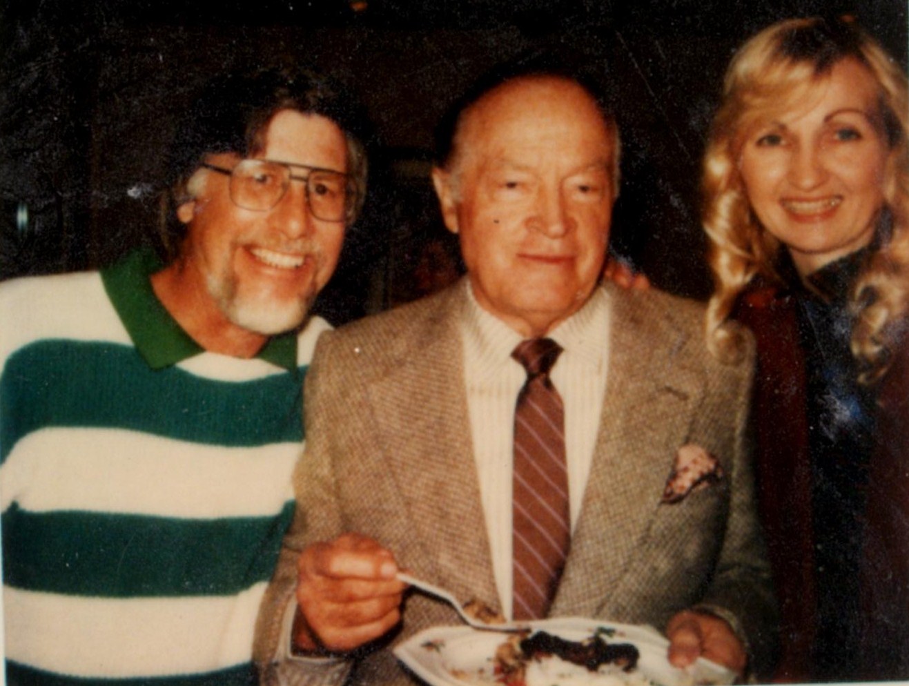 Bob Mills, Bob Hope, and Martha Bolton. Yes, Bob offered us a bite.