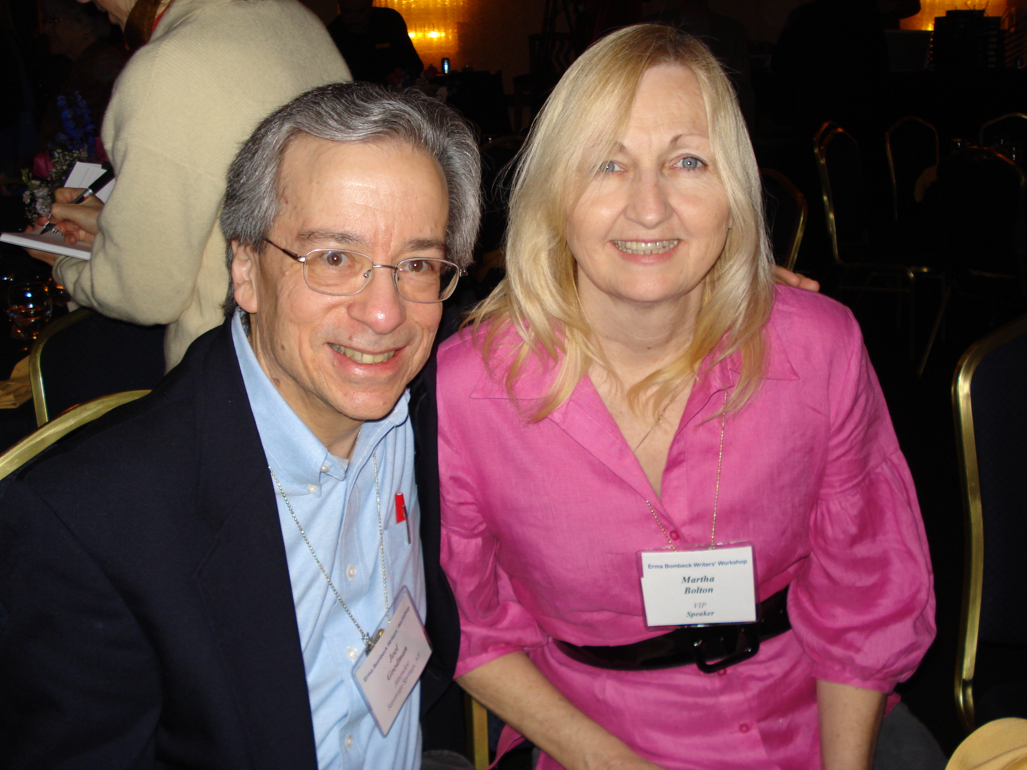 Keynote speaker at The HUMOR Project's annual conference (pictured with Joel Goodman, The HUMOR Project founder)