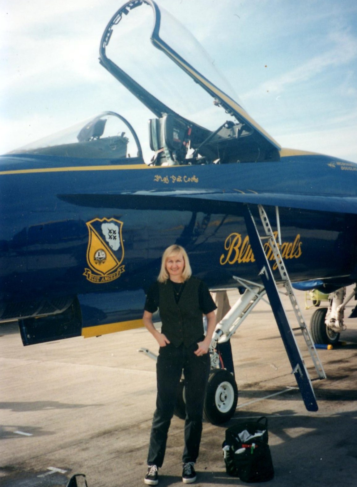 With the Blue Angels, celebrating actress Ann Jillian's son's birthday