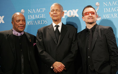 Quincy Jones, Julian Bond and Bono
