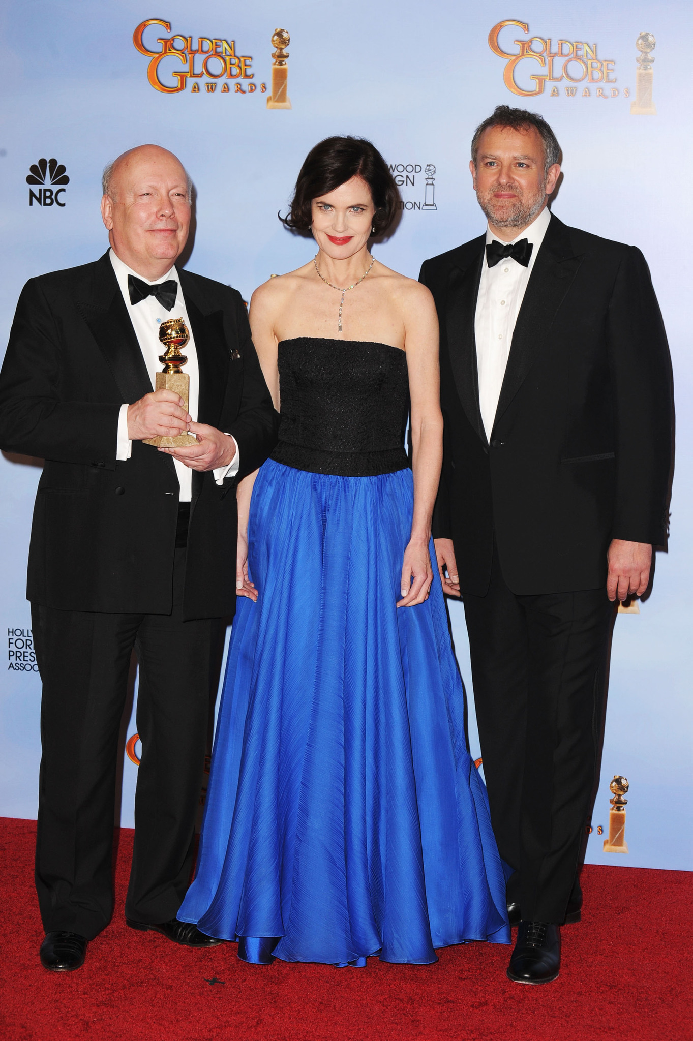 Elizabeth McGovern, Hugh Bonneville and Julian Fellowes