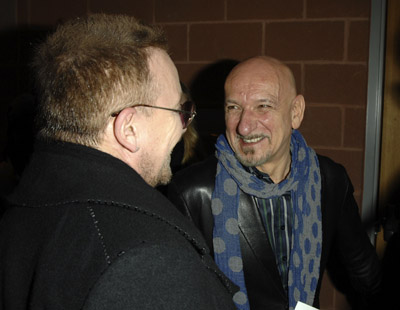 Ben Kingsley and Bono at event of U2 3D (2007)