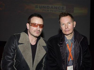 Bono and Julien Temple at event of Joe Strummer: The Future Is Unwritten (2007)