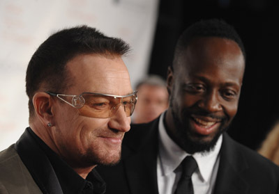Bono and Wyclef Jean