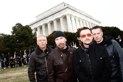 Bono, Adam Clayton, Larry Mullen Jr. and The Edge