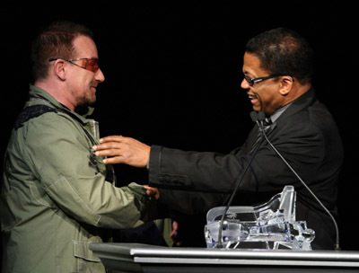 Bono and Herbie Hancock