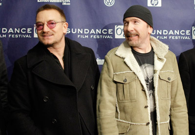 Bono and The Edge at event of U2 3D (2007)