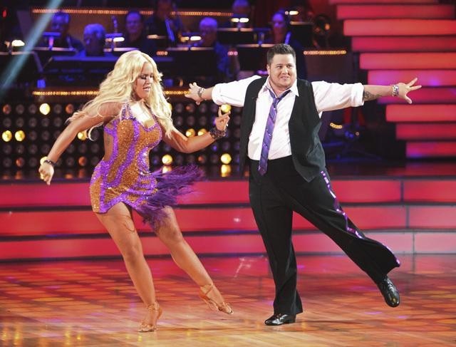 Still of Chaz Bono and Lacey Schwimmer in Dancing with the Stars (2005)