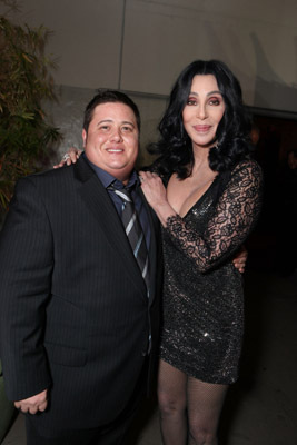 Cher and Chaz Bono at event of Burleska (2010)