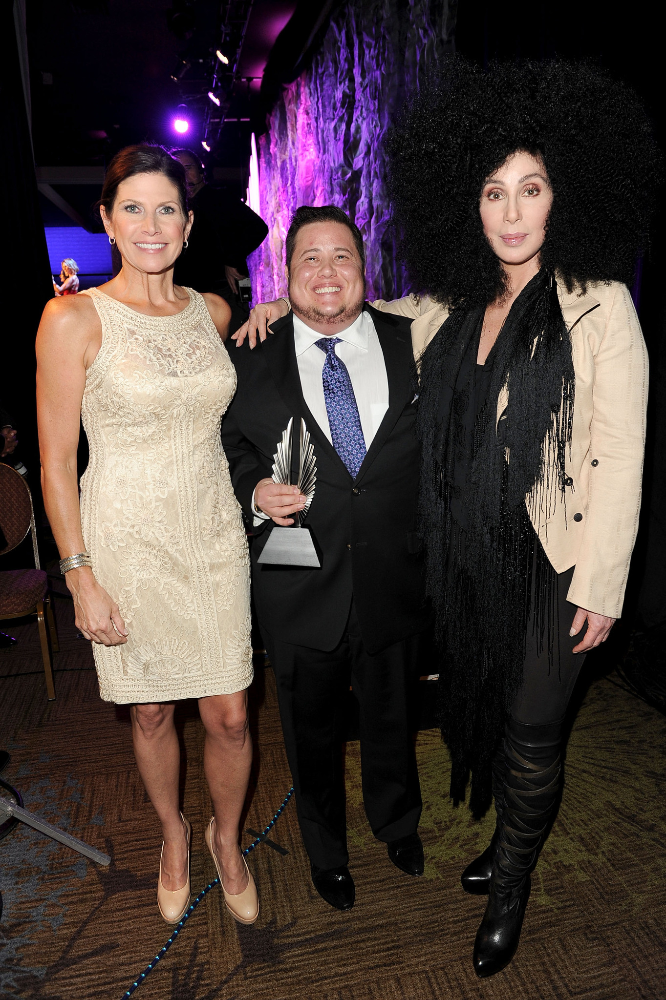 Cher, Chaz Bono and Mary Bono