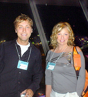 Lance Bass, Vanna Bonta at The World Space Party (Yuri's Night, Los Angeles) on 12 April, 2004