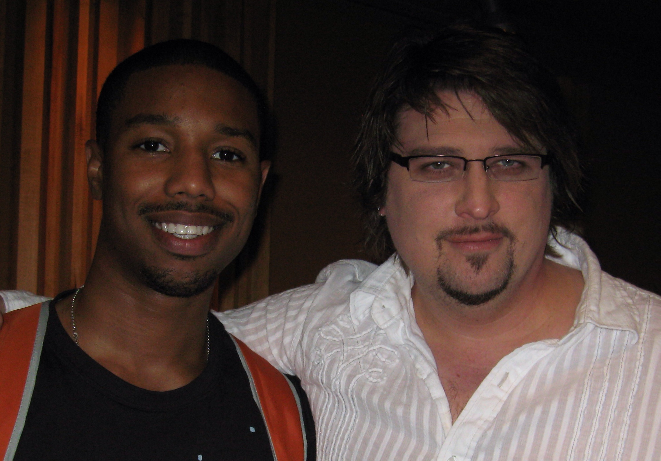 actor Michael B. Jordan, and director Chris Borders in the studio for 