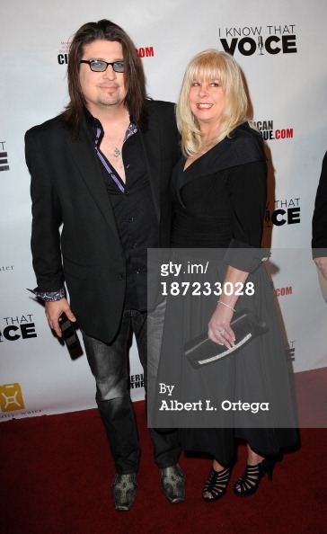 Chris Borders (left) on the red carpet premiere of 