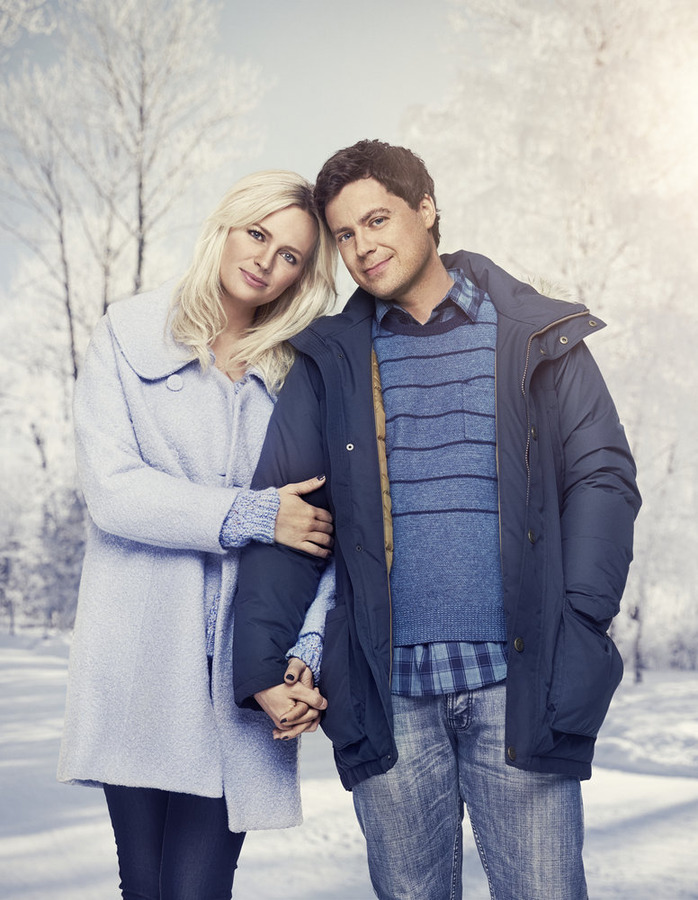 Still of Josephine Bornebusch and Greg Poehler in Welcome to Sweden (2014)