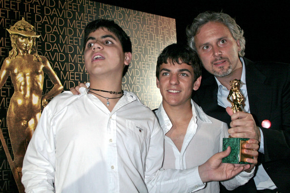 Still of Cristiano Bortone and the actors Simone Gulli and Luca Capriotti at the David di Donatello 2007