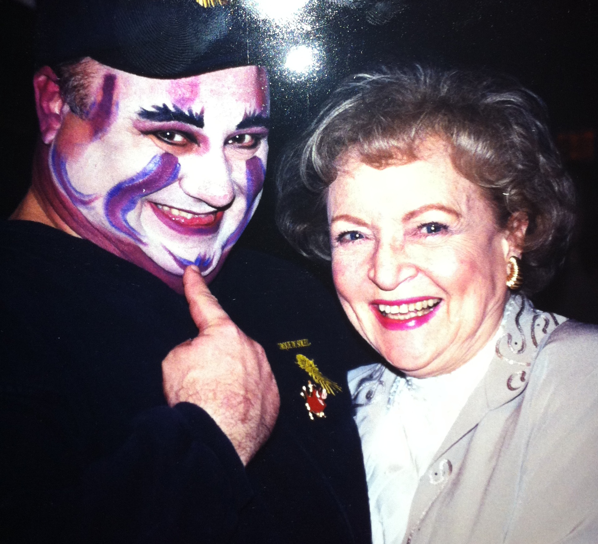 Backstage of The Lion King with Betty White