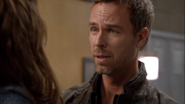 Still of JR Bourne with Crystal Reed on Teen Wolf