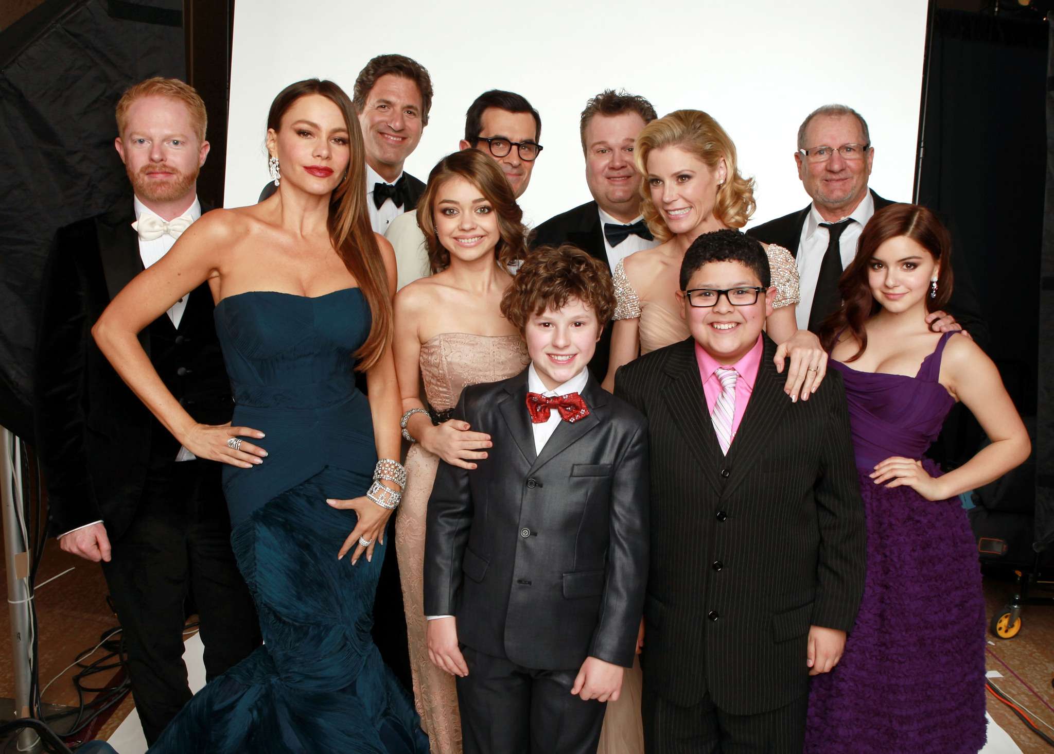 Sofía Vergara, Julie Bowen, Ty Burrell, Jesse Tyler Ferguson, Sarah Hyland, Steven Levitan, Ed O'Neill, Eric Stonestreet, Ariel Winter, Nolan Gould and Rico Rodriguez