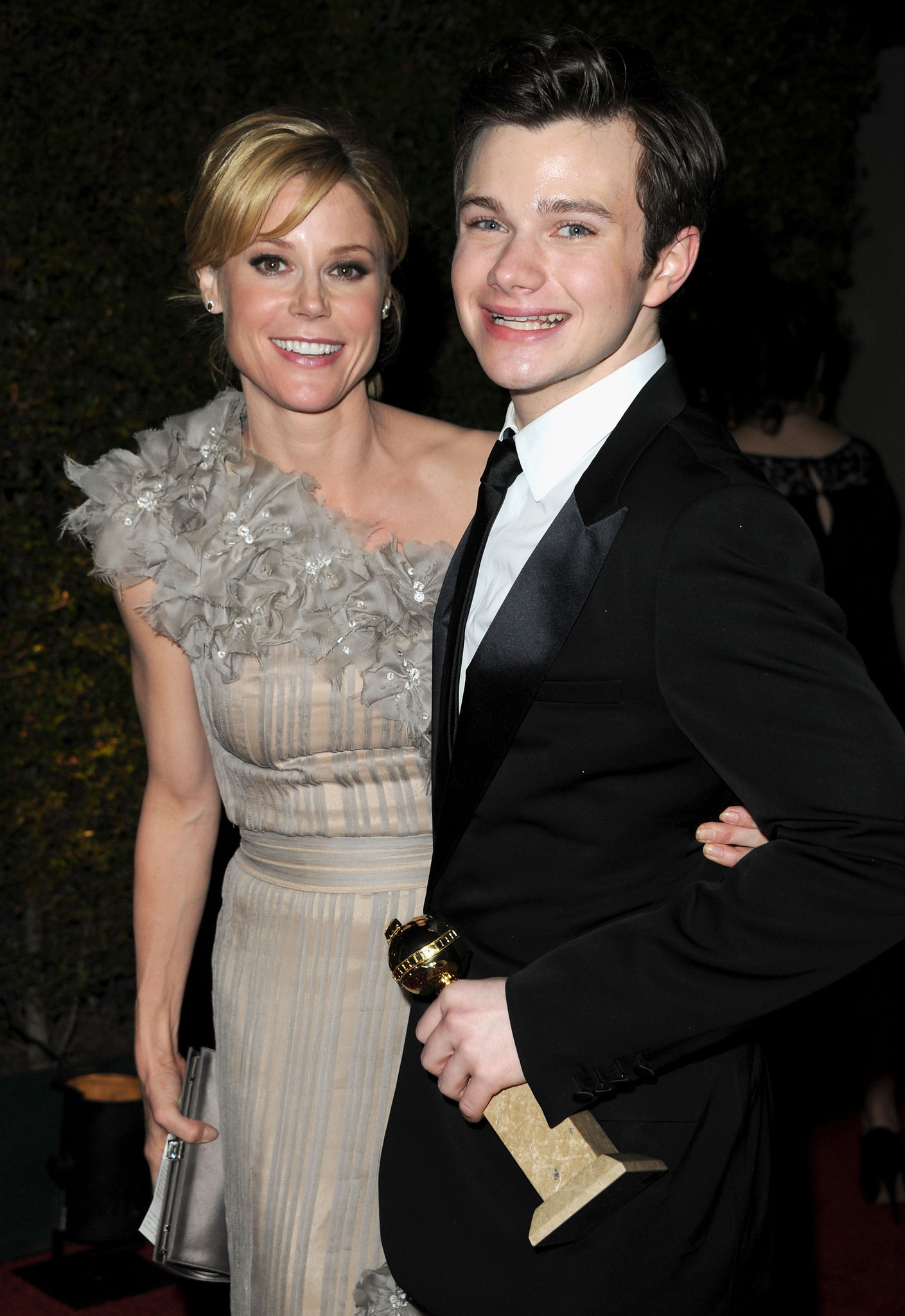 Julie Bowen and Chris Colfer