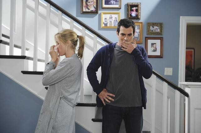 Still of Julie Bowen and Ty Burrell in Moderni seima (2009)