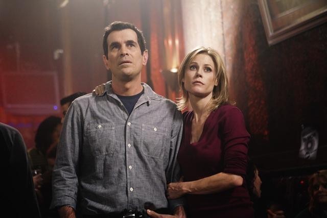 Still of Julie Bowen and Ty Burrell in Moderni seima (2009)