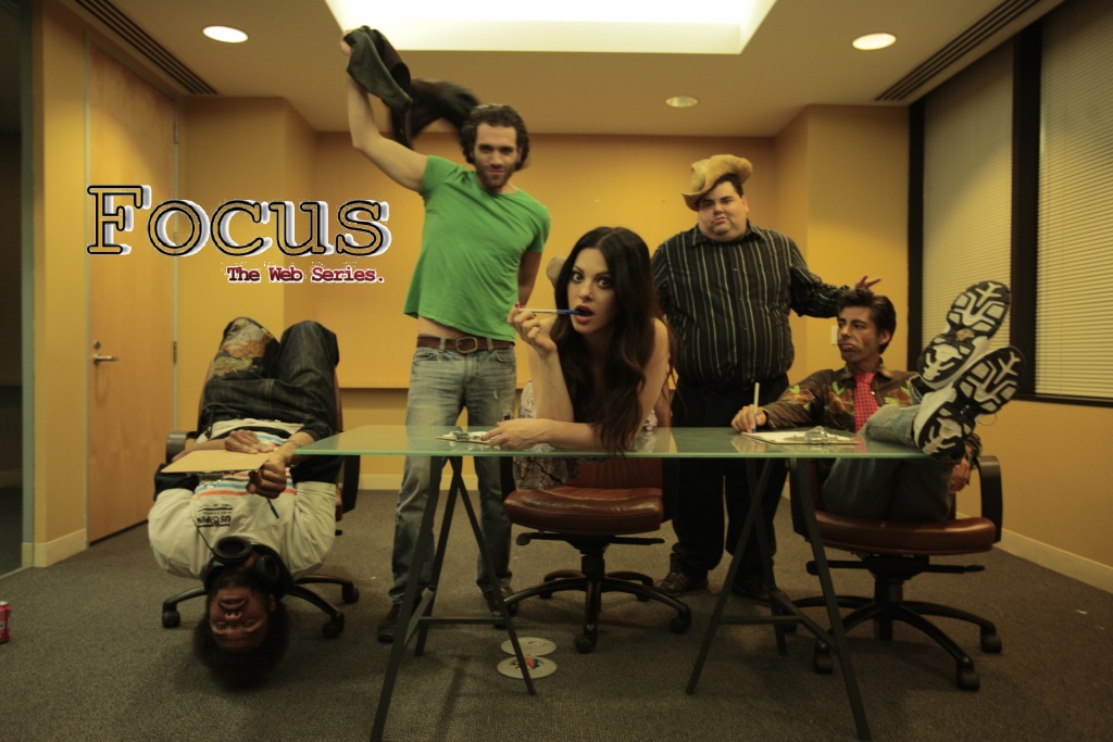 Focus The Web Series L-R(Cast) Anyi Malik,Ben Morrison,Olivia Alexander,Michael Ray Bower,Luis-Fernandez Gil